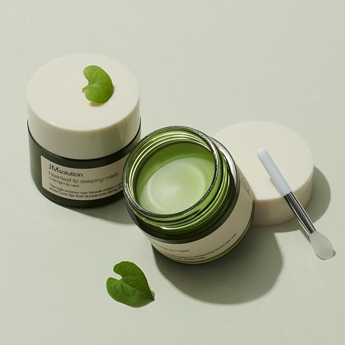 JMsolution Heartleaf Lip Sleeping Mask – Overnight Repair Lip Balm with Houttuynia Cordata & Shea Butter – Soothing & Hydrating Care for Dry, Chapped, and Sensitive Lips (20g / 0.70 oz)