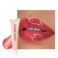 Tinted Lip Serum Melting Lip Balm, Hydrating Tinted Lip Balm For A Glossy Finish & Soft, Nourished Lips with Plumping Polypeptides, Supple Lips, Vegan & Cruelty-Free (02#Melon Pop)