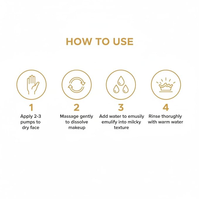 MAYA Olive Plant Essence Cleansing Oil – Makeup Removing Facial Cleanser for All Skin Types, Nourishing Plant Oils, Deep Pore Cleansing, Hydrating & Non-Greasy – 250 ml