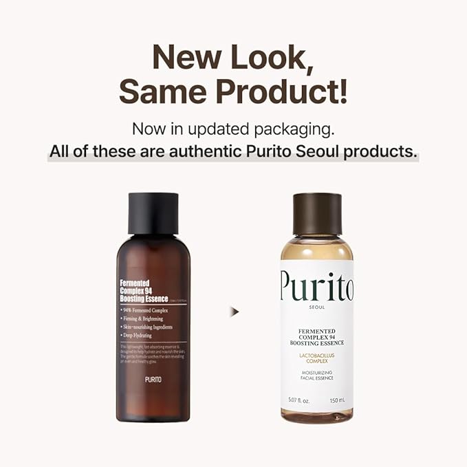 PURITO Fermented Complex 94 Boosting Essence 150ml/5.1fl.oz Skincare Booster,safe ingredients, Natural, soothing, Fermentation