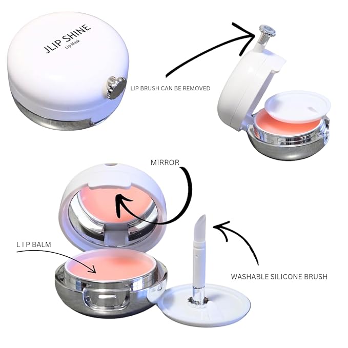 JLIPSHINE Overnight Lip Mask Nourishing & Repairing Lip Balm Deep Hydration with Mineral Rich Formula, Waterproof-(Watermelon)