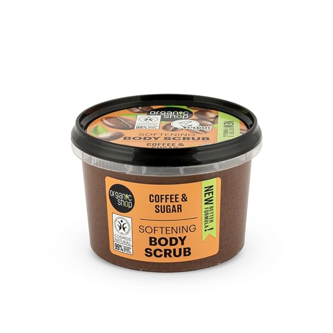 Organic Shop Body Scrub Natural Brazilian Coffee and Sugar 250 ml/8.5 Fl Oz (Pack of 1)