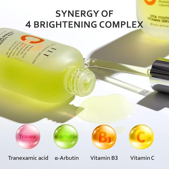 ELT Vita Youth Vitamin C Serum 1.69fl.oz.(50ml) Ultra Hydration Serum Korean Glass Skin Korean Skincare (Pack of 2)