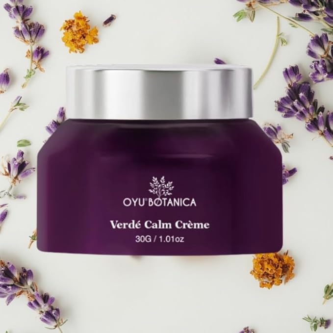 OYU Botanica Verde Calm Crème – Natural Plant-Based Daily Moisturizer – Hydrating Face & Body Cream for Dry, Irritated Skin – Organic Ingredients, Vegan & Cruelty-Free – 50ml
