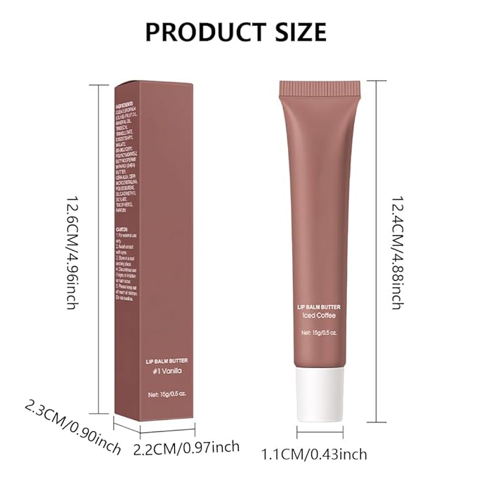 FeiCuiYun 2Pcs Summer Lip Butter Lip Balm, Ultra-Hydrating Natural Vegan Lip Balm, Sheer-Tinted Shine & Hydration, Soothes & Softens Dry Lips Skincare, Bálsamo labial hidratante (#3+4#)