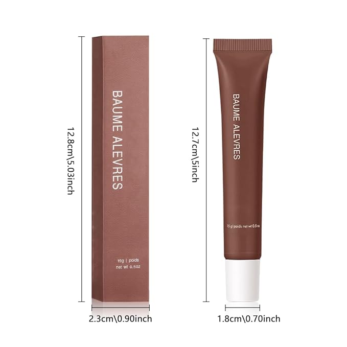 Butter Lip Balm – Ultra-Hydrating Lip Care with Shea Butter & Olive Oil, Soothes Dry Lips with Natural Tint & Gloss Effect, Lip Plumper Moisture & Light Lip Stain Finish #8 ICed Coffee