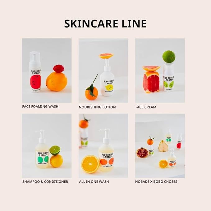 BOBO CHOSES x Foaming Face Wash – 94% Plant Based Gentle Cleanser for Sensitive Skin, Non Stinging to Eyes, Hydrating Daily Korean Skincare, Paraben Free Family Safe Clean Beauty