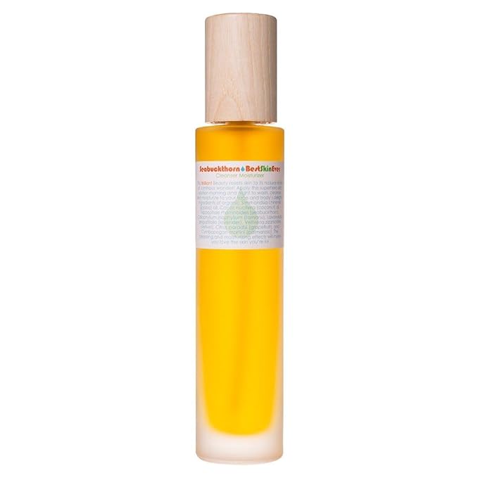 Living Libations - Organic Best Skin Ever All-In-One Facial Cleanser, Exfoliator + Moisturizer | Natural, Wildcrafted, Vegan Clean Beauty (Seabuckthorn, 3.38 oz | 100 ml)