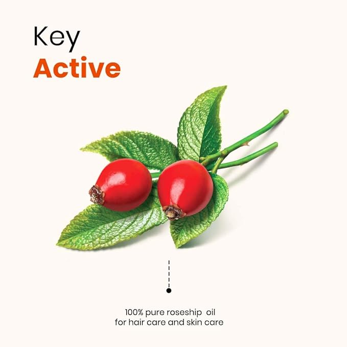 100% Pure Rosehip Seed Oil Cold Pressed and Unrefined Moisturizer Oil for Face, Hair, Skin & Nails | 1.7Oz/50ml