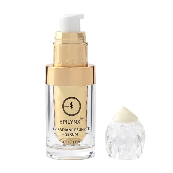 Vegan Allergen-Free for Sensitive Skin EpiRadiance Sunrise Morning Face Serum - Anti Aging Firming and Glowing - Niacinamide and Hyaluronic Acid - EPILYNX by Dr. Liia
