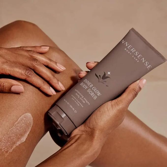 INNERSENSE Organic Beauty - Inner Glow Body Scrub | Non-Toxic, Cruelty-Free Exfoliating Enzyme Body Scrub (6.7 fl oz | 200 ml)