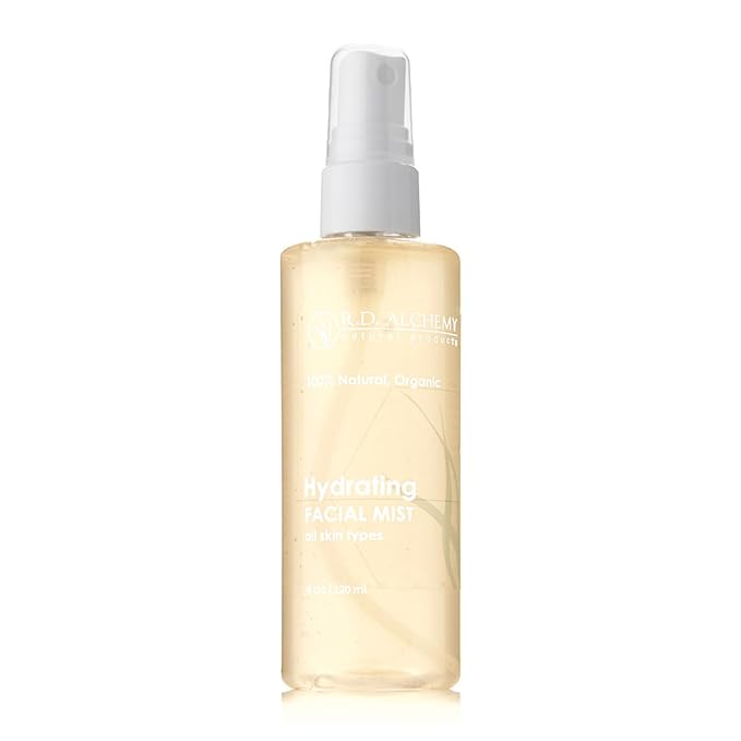 RD Alchemy - 100% Natural & Organic Hydrating Facial Mist - quench dry skin at home, during facials or on the go!