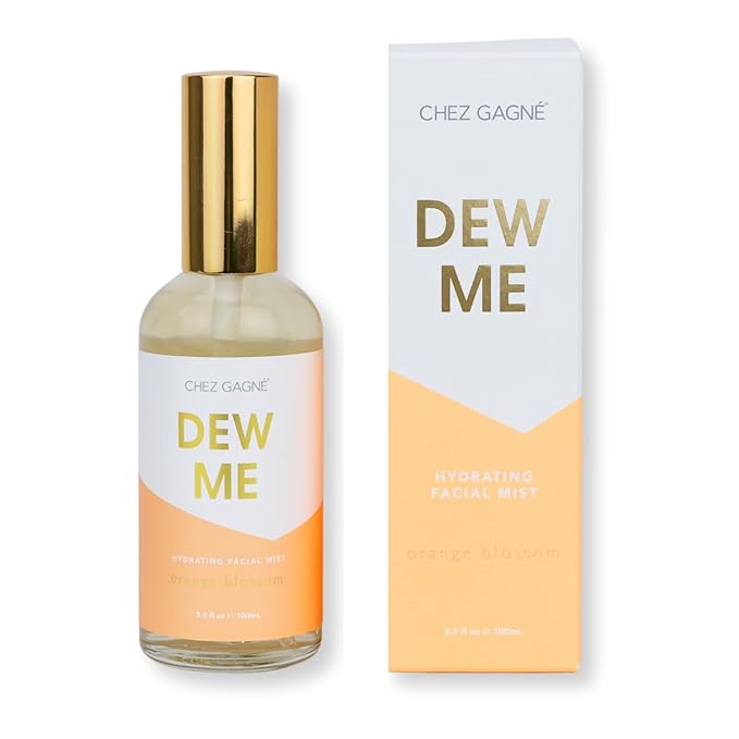Hydrating Facial Mist Spray 3.4 fl oz - Dew Me Orange Blossom - Vegan Clean Beauty Face Mist - With Aloe, Hibiscus, Sea Grape and Snow Mushroom - Made in USA - Makeup Setting and Glow Spray