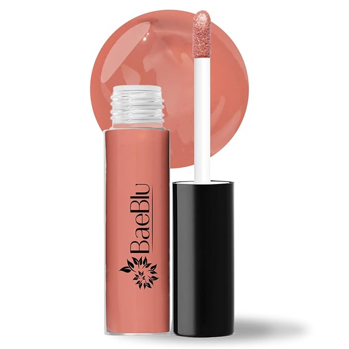 BaeBlu Organic Vegan Lip Gloss, 100% Natural Non-Toxic Moisturizing Ingredients, Sunflower