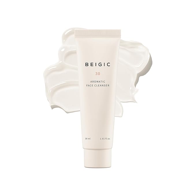 BEIGIC Aromatic Face Cleanser - Gentle Foaming Vegan Face Wash with Hyaluronic Acid & Micellar Water for sensitive skin