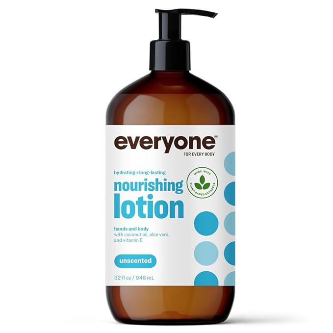 Everyone 2-in-1 Lotion for Hands/Body, 32 ounce (Pack of 1) Unscented made for Men and Women