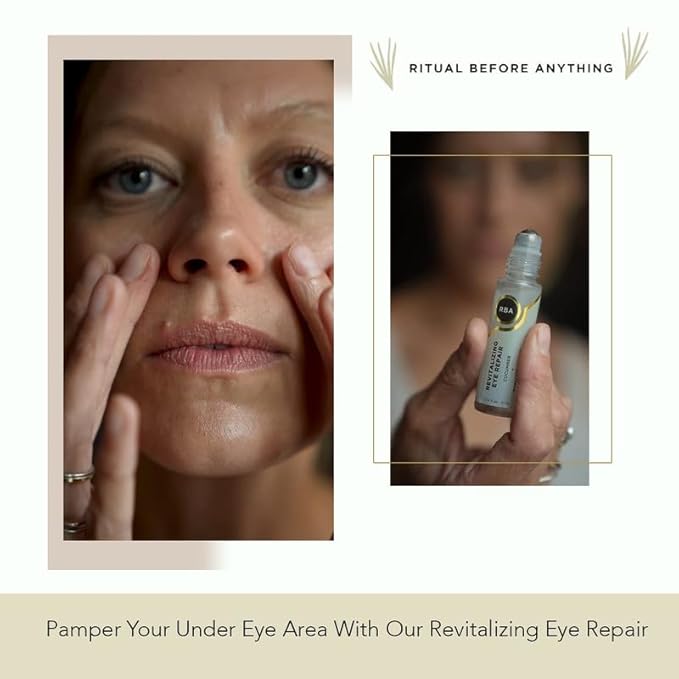 RBA Skincare’s Revitalizing Eye Repair, Hyaluronic Acid & Cucumber Eye Serum, for Dark Circles, Helps Smooth Wrinkles & Depuff Eyes, 100% Natural, 10ml