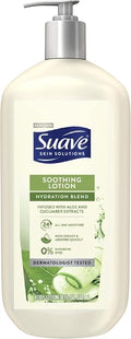 Suave Skin Solutions Body Lotion, Soothing with Aloe, 32 oz