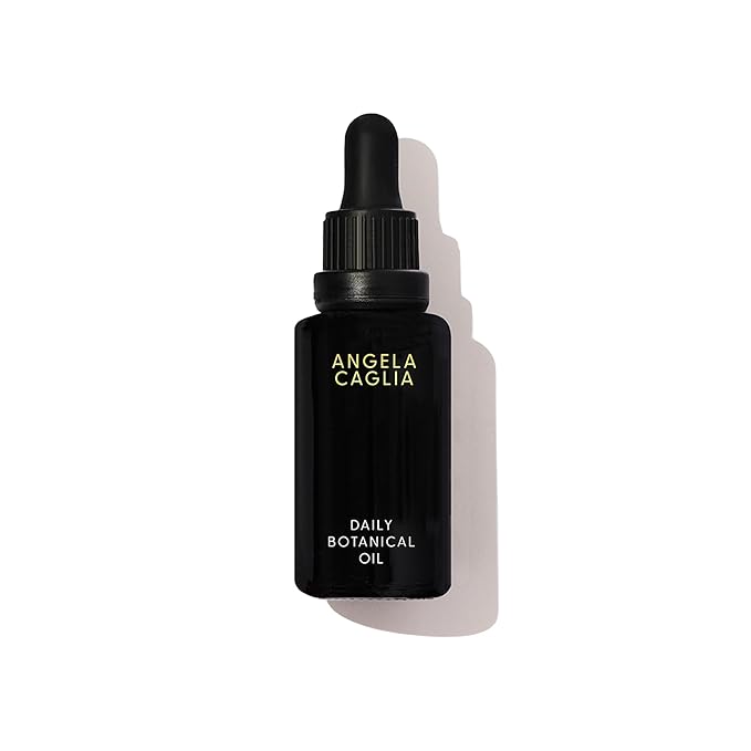 Angela Caglia Daily Botanical Oil - Organic Face Oil for Glowing Skin - Hydrating & Nourishing with Antioxidants - USDA-Certified 1 Fl Oz