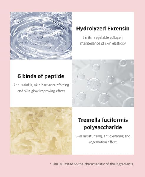 freemay Pink Collagen Ampoule Mask 27ml (0.91 fl oz) × 10 Sheets – Plant Collagen & Peptide Complex, Deep Hydration & Elasticity, Vegan Eco-Friendly Sheet