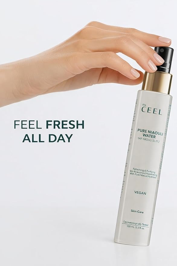 The Ceel Refreshing Facial Mist Toner with Niaouli Water – Hydrating & Soothing Face & Body Spray, Personal Care Mist, Alcohol-Free, Lightweight – 100 ml