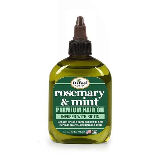 Difeel Rosemary and Mint Premium Hair Oil with Biotin 7.1 oz. - Natural Rosemary Oil for Hair Growth & Biotin