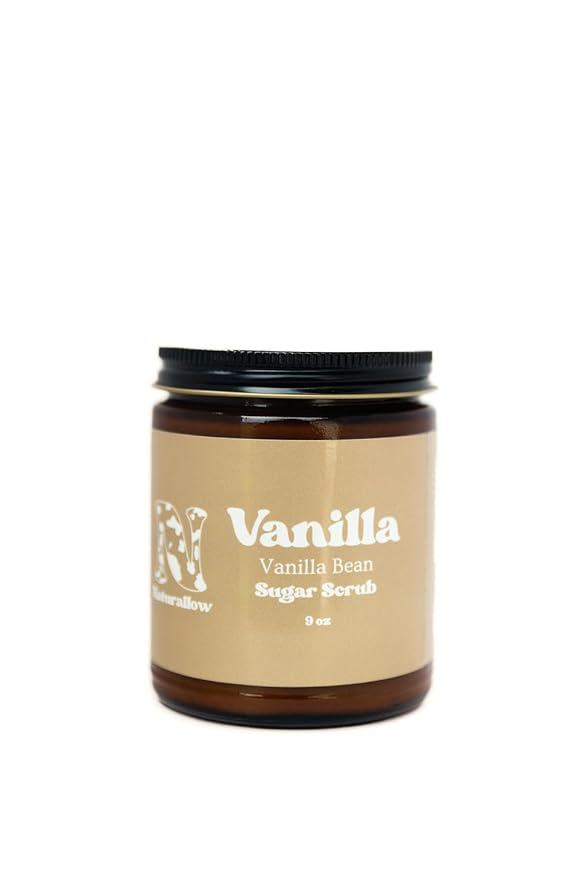 Vanilla Tallow Sugar Scrub - All Skin Type Friendly - Active Ingredient Sugar - Smoothing & Revitalizing - Transformative Spa-Like Experience - Soft and Glowing Skin Product