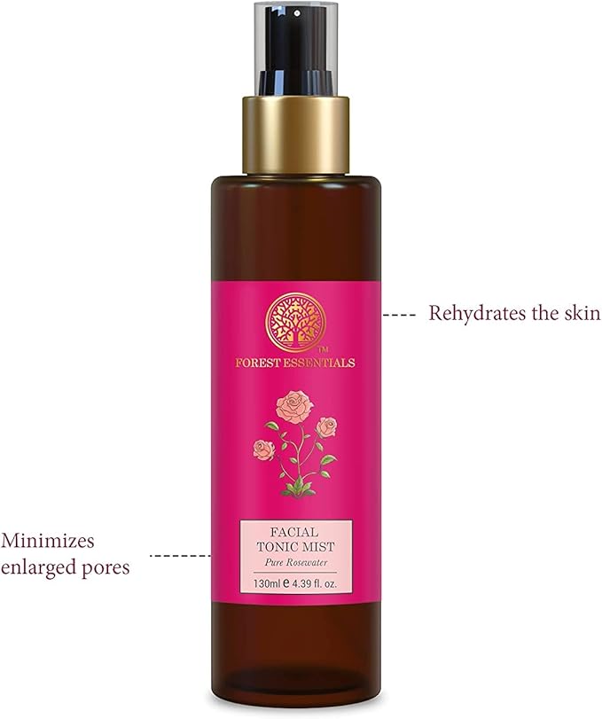 Forest Essentials Facial Tonic Mist Pure Rosewater 130 ml