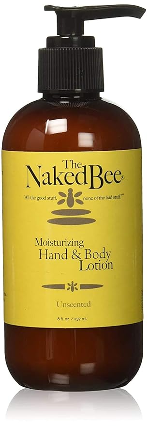 The Naked Bee Nourishing Body Lotion for All Skin Types (8 fl oz) Moisture Replenishing Lotion for Dry Skin Unscented