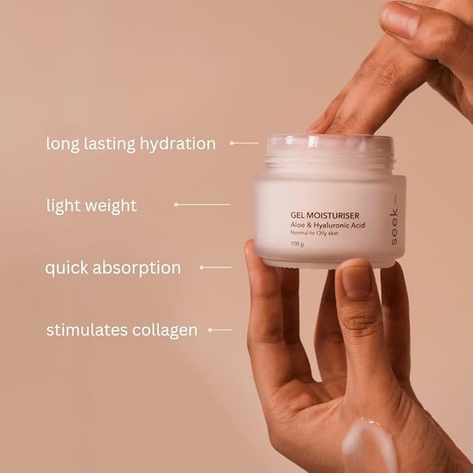 Gel Moisturiser Aloe & Hyaluronic – Lightweight Hydration for Normal to Oily Skin | Vegan, No Toxins, No Fragrance