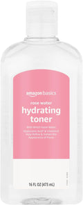Amazon Basics Rose Water Hydrating Facial Toner, Alcohol Free, 16 fl oz