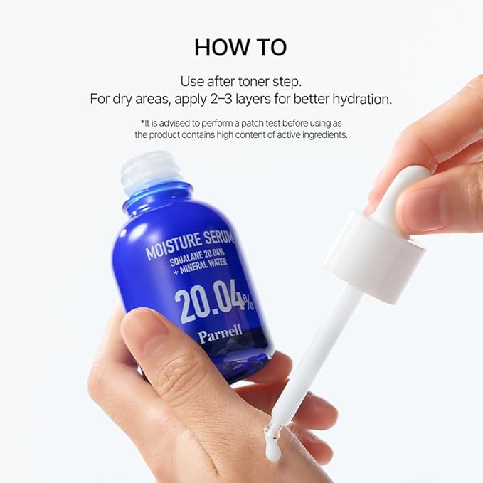 Parnell Squalane Hydrating Duo | Serum 20% & Cream 15% Set | Mineral Water, High Potency Squalane for Deep Moisture Lock & Skin Barrier Support K-Beauty