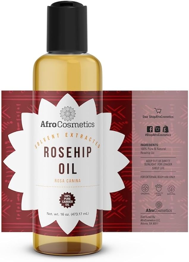 Rosehip Seed Oil, All Natural Unrefined Extra Virgin Cold Pressed Moisturizer for Massage, Skin, Face, Hair, Body, Soap Bulk Wholesale (64 oz)