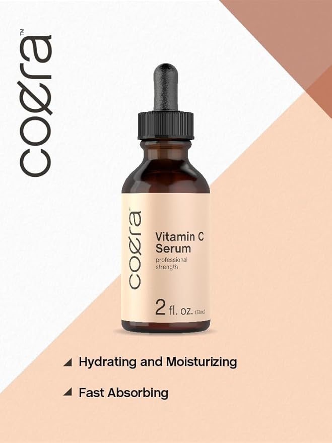 Coera Vitamin C Face Serum | 12% with Ascorbic Acid | 2 fl oz | Hydrating and Moisturizing for Dark Spots | Paraben & SLS Free