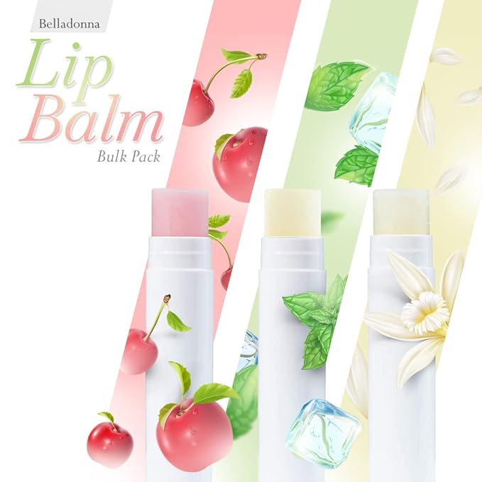 Lip Balm Bulk Unlabeled - Made in USA Bulk Chapstick - Natural Ingredients Vitamin E Shea Butter - Custom Chapstick Bulk For Party & Wedding Favors (100 Count, Peppermint)