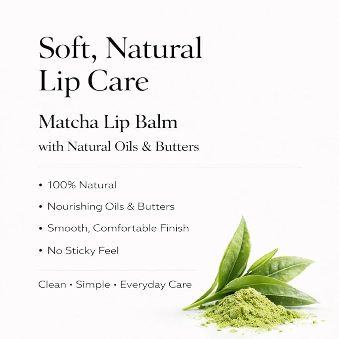 SOS Matcha Balm | 100% Natural Intensive Care for Lips & Skin | Repair & Protection with Shea Butter, Cocoa Butter, Almond Oil, Vitamin E & Herbs | Soothing Relief for Dry & Sensitive Skin |KØØZMETIK