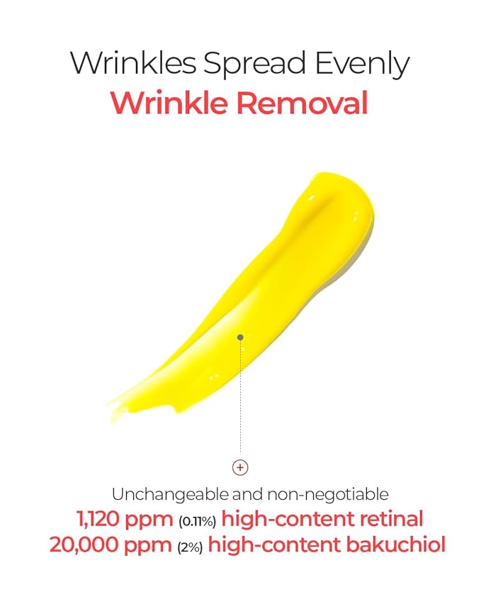 BE THE SKIN Vegan Retinal Bakuchiol Serum - Retinal 1120ppm + Bakuchiol 20000ppm, 5 Peptides & Ceramides, Helps Smooth Look of Fine Lines & Pores | Korean Anti-Aging Night Serum 0.68 oz