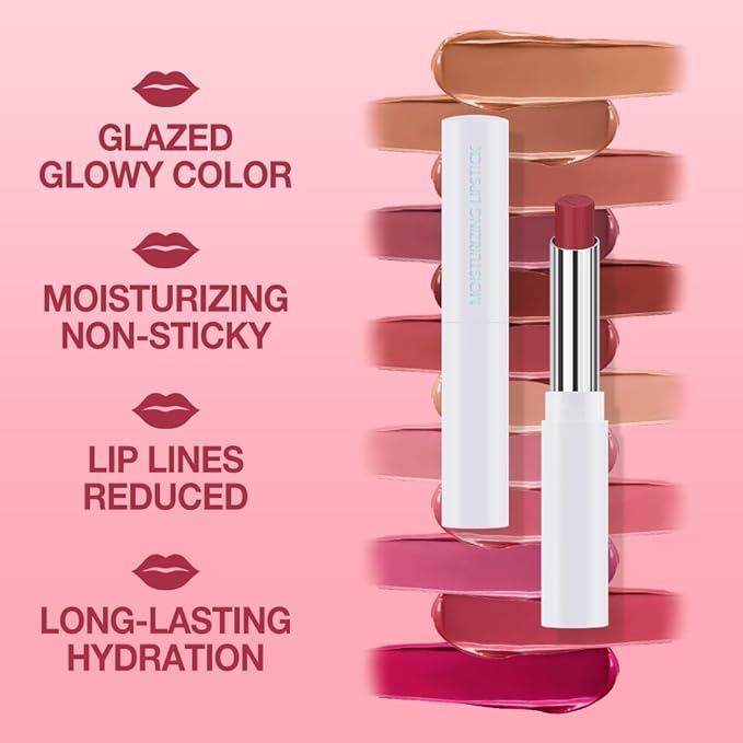 Mauve Nude Tinted Lip Balm, Hydrating Sheer Soft Matte Finish Lipstick for Women, Creamy Natural Color Lip Tint Balm Lightweight And Non-greasy Lip Glow Long Lasting Waterproof for Dry Lips 11#