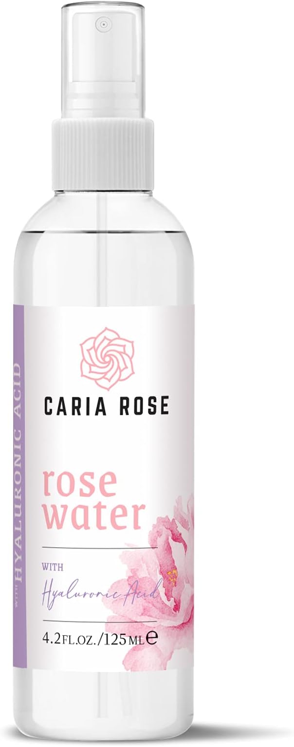 Rose Water Facial Toner with Hyaluronic Acid & Aloe Vera