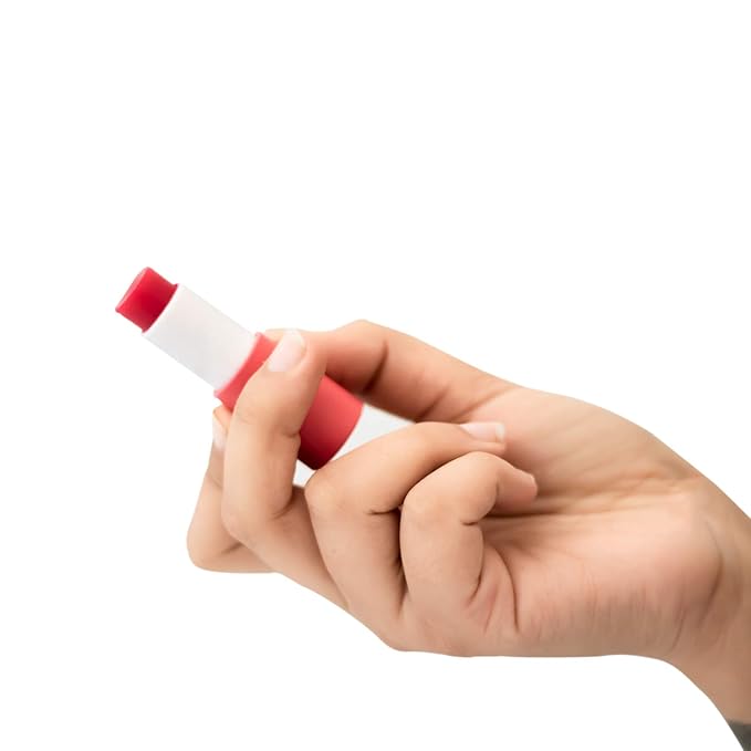 Tinted Lip Balm Stick by Omorfee | Natural Lip Tint Gloss | Long-Lasting Rose Tint with Strawberry Flavor, Beetroot & Cocoa Butter | Pink-Red Moisturizing Lip Balm – 6g / 0.21 oz