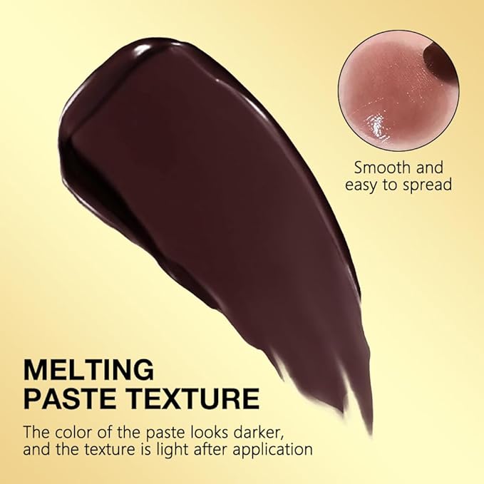 FeiCuiYun Dark Brown Honey Tinted Lip Balm Lip Gloss Lipstick, Sheer Hydrating Lip Stains Tint, Moisturizing Lip Color for All Skin Tones, Nourishing Lip Balm with a Hint of Natural Black Cherry
