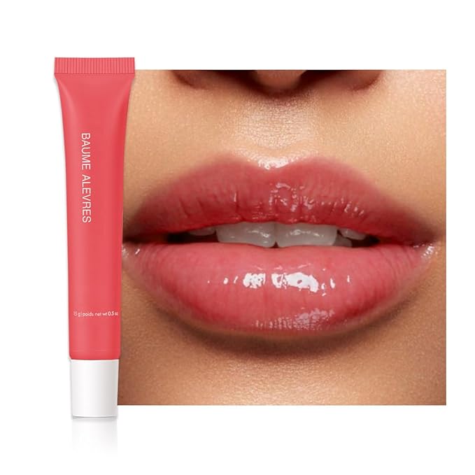 Butter Lip Balm – Ultra-Hydrating Lip Care with Shea Butter & Olive Oil, Soothes Dry Lips with Natural Tint & Gloss Effect, Lip Plumper Moisture & Light Lip Stain Finish #3 Poppy