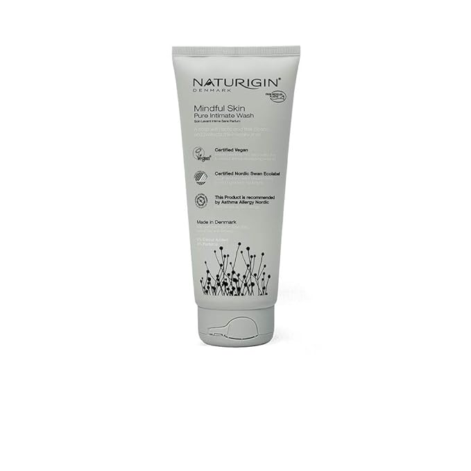 Naturigin Pure Intimate Wash Women Men - Natural Vegan Intimate Wash for Daily Feminine Hygiene Sensitive and Protective Body Care with Certified Organic Ingredients
