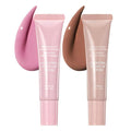 FeiCuiYun 2Pcs Lip Tinted Glowy Balm Hydrating Tinted Lip Serum Lip Gloss, Ultra-Hydrating Natural Vegan Lip Balm, Sheer-Tinted Shine & Hydration, Soothes & Softens Dry Lips Skincare 01+02