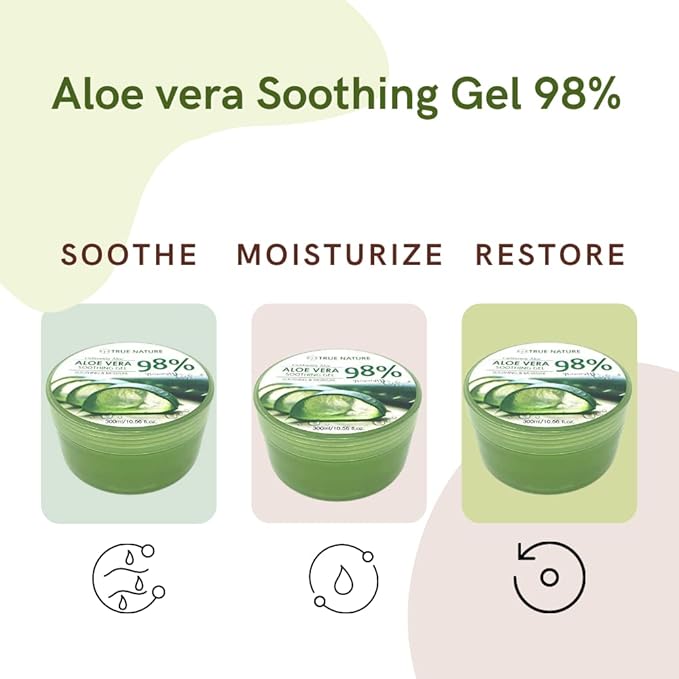 CUROFIT True Nature Soothing & Moisture Aloe Vera 98% Face moisturizer Body aloe vera gel (3)