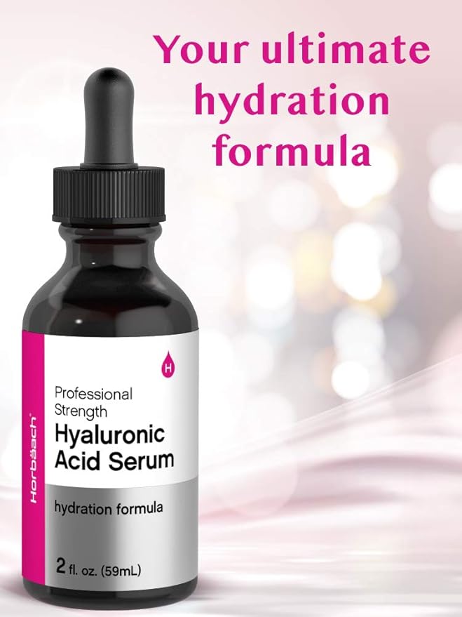 Horbäach Hyaluronic Acid Serum For Face | 2 oz | Paraben & SLS Free Moisturizer
