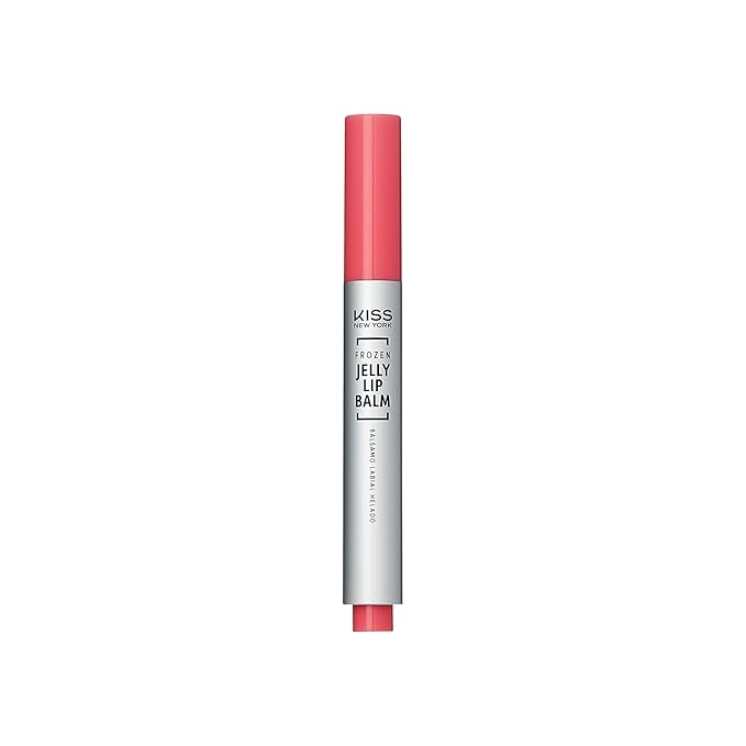 KISS NEW YORK Frozen Jelly Lip Balm Pen, High Shine Lip Gloss for Sheer Tint, Hydrating Melting Lipstick With Hyaluronic Acid, Cooling Effect With Menthol, Non-Sticky & Long Lasting (Soft Pink)