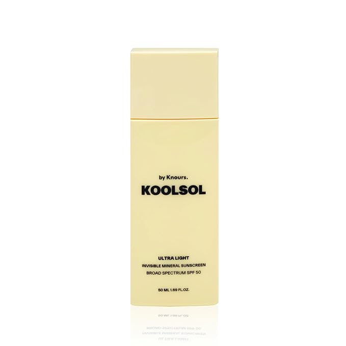 by Knours | Zero White Cast | Mineral | Reef Safe | Korean Face Sunscreen SPF 50 | Made in USA | FDA OTC Registered | Aloe + Centella + Panthenol + Niacinamide | Sensitive Skin | 1.69oz