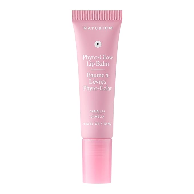 Naturium Phyto-Glow Lip Balm, Hydrating Lip Care with a Glossy Finish, 0.34 oz Camellia