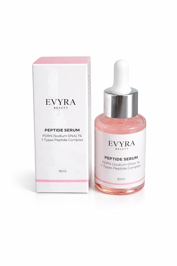 PDRN Renewal Serum – Advanced 7 Peptide Complex with PDRN (Sodium DNA) 1%, Collagen & Ceramide NP, Hydrating & Firming Pink Glow – 30ml